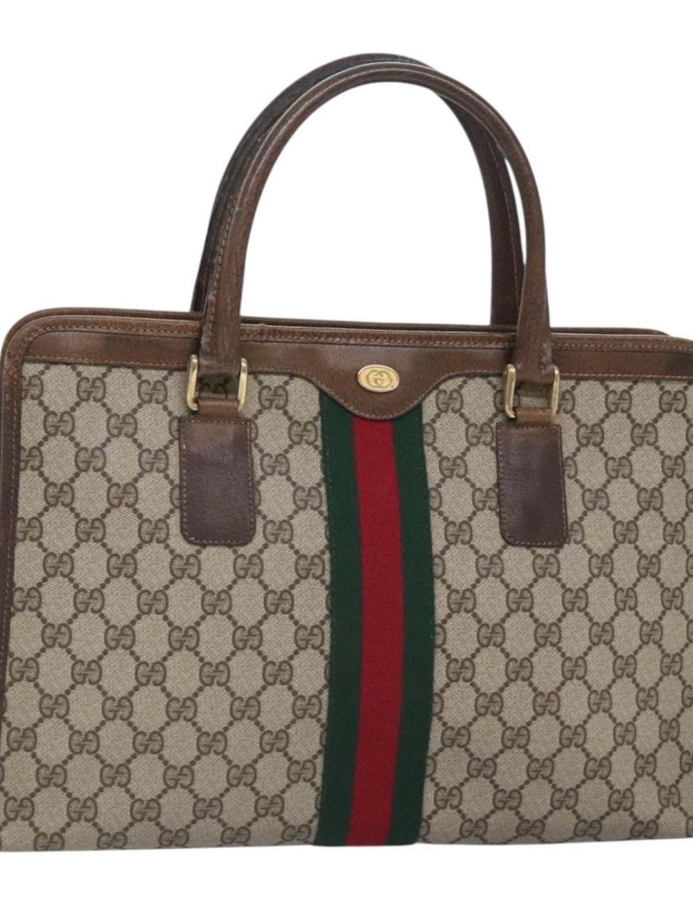 Gucci Beige GG Canvas Purse